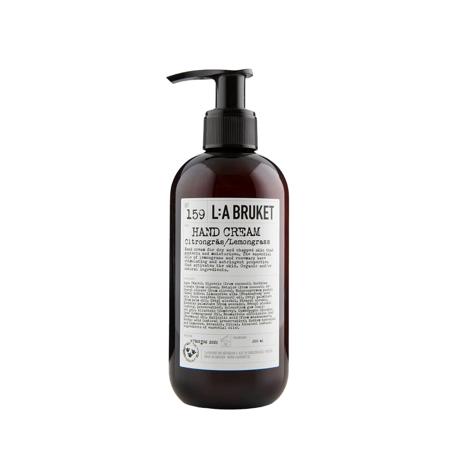 L:A Bruket Hand Cream Lemongrass 240 ml