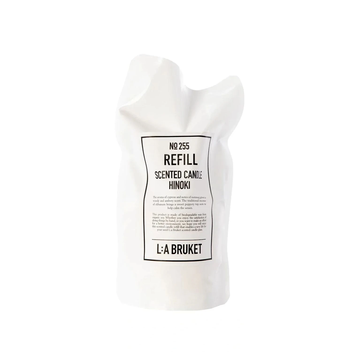 L:A Bruket Refill Scented Candle Hinoki 260 g