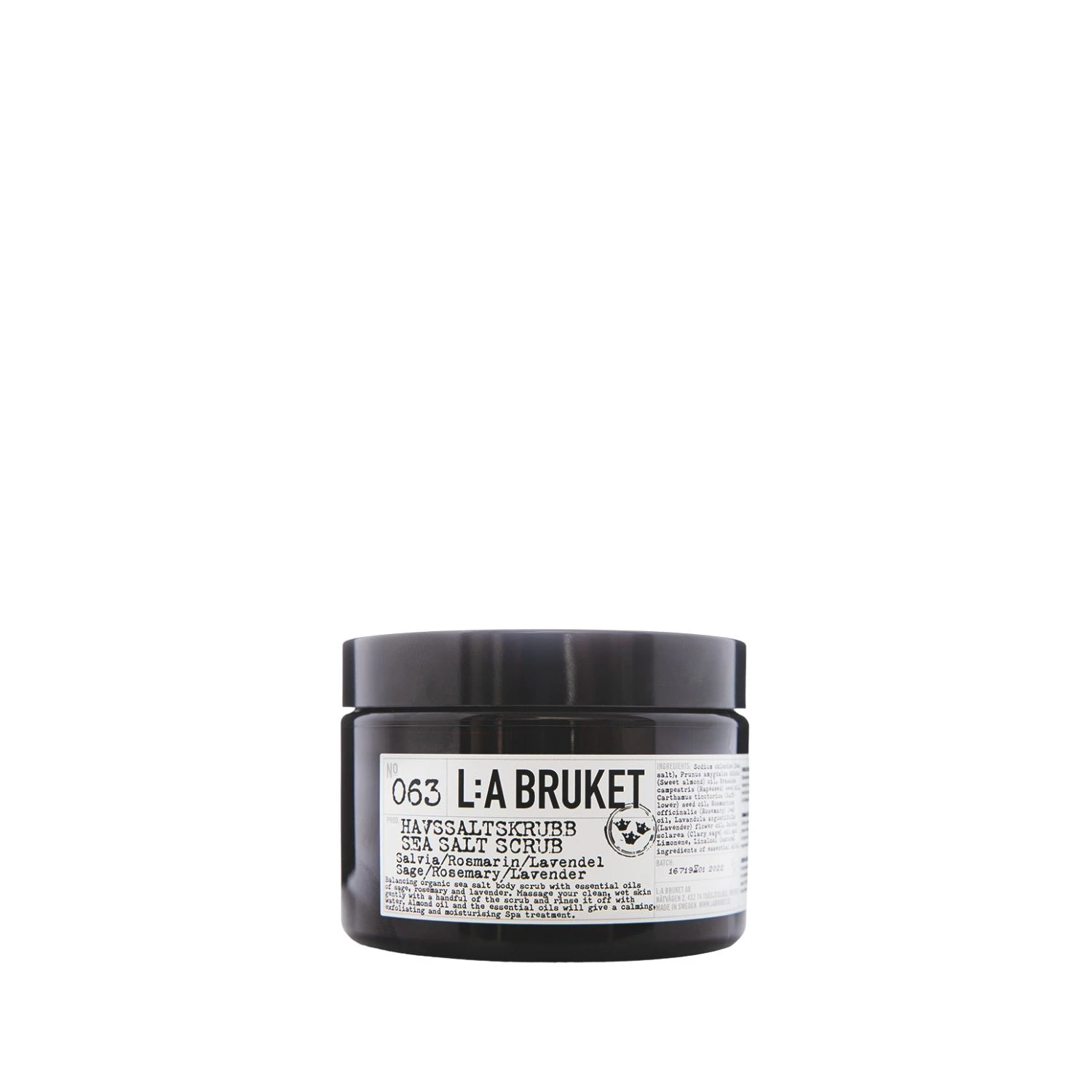 L:A Bruket Sea Salt Scrub Sage / Rosemary / Lavender 420 gr