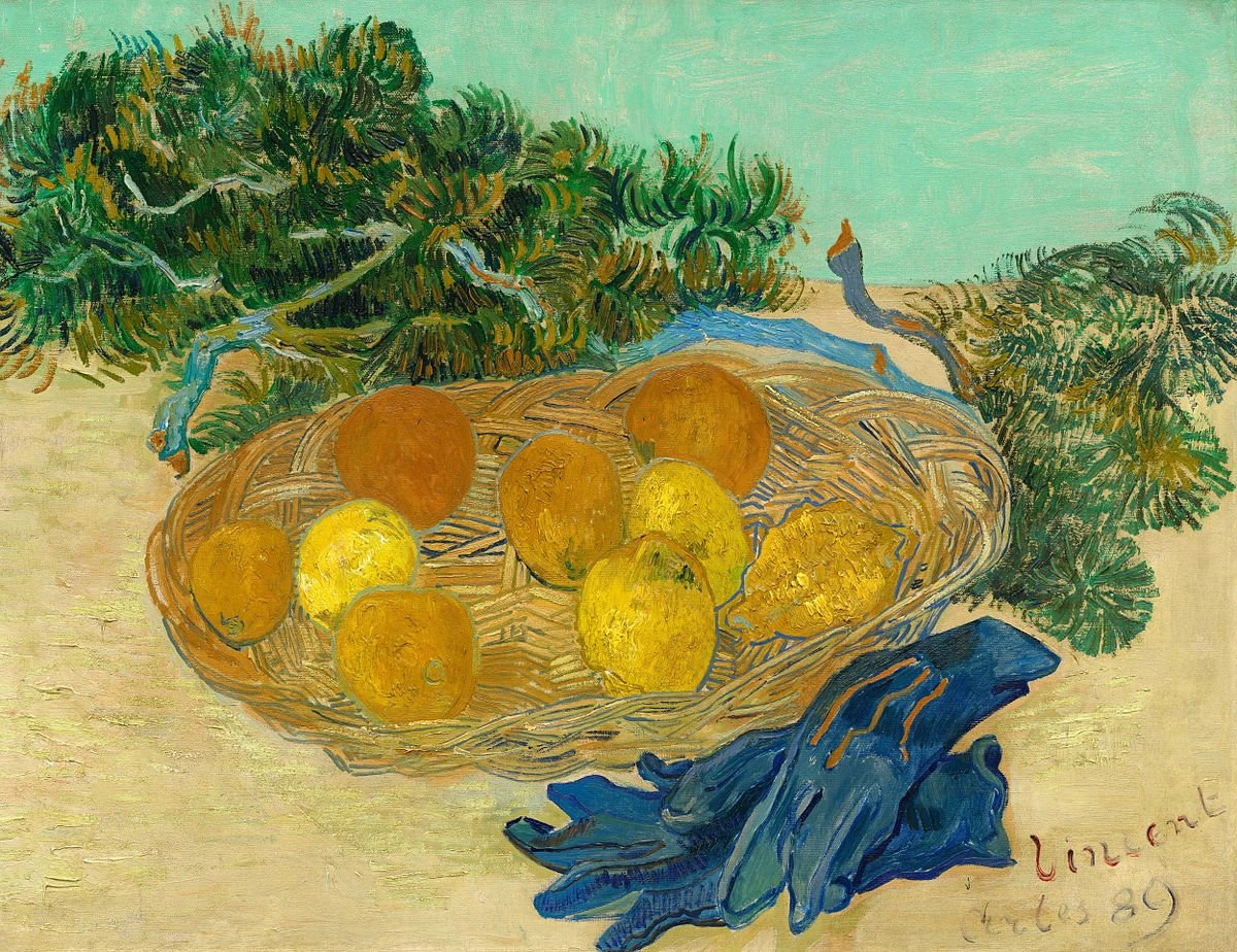 Vincent van Gogh ‘’Mavi Eldivenli Portakal ve Limonlardan oluşan Natürmort’’ ‘’Still Life of Oranges and Lemons with Blue Gloves’’ (1889)