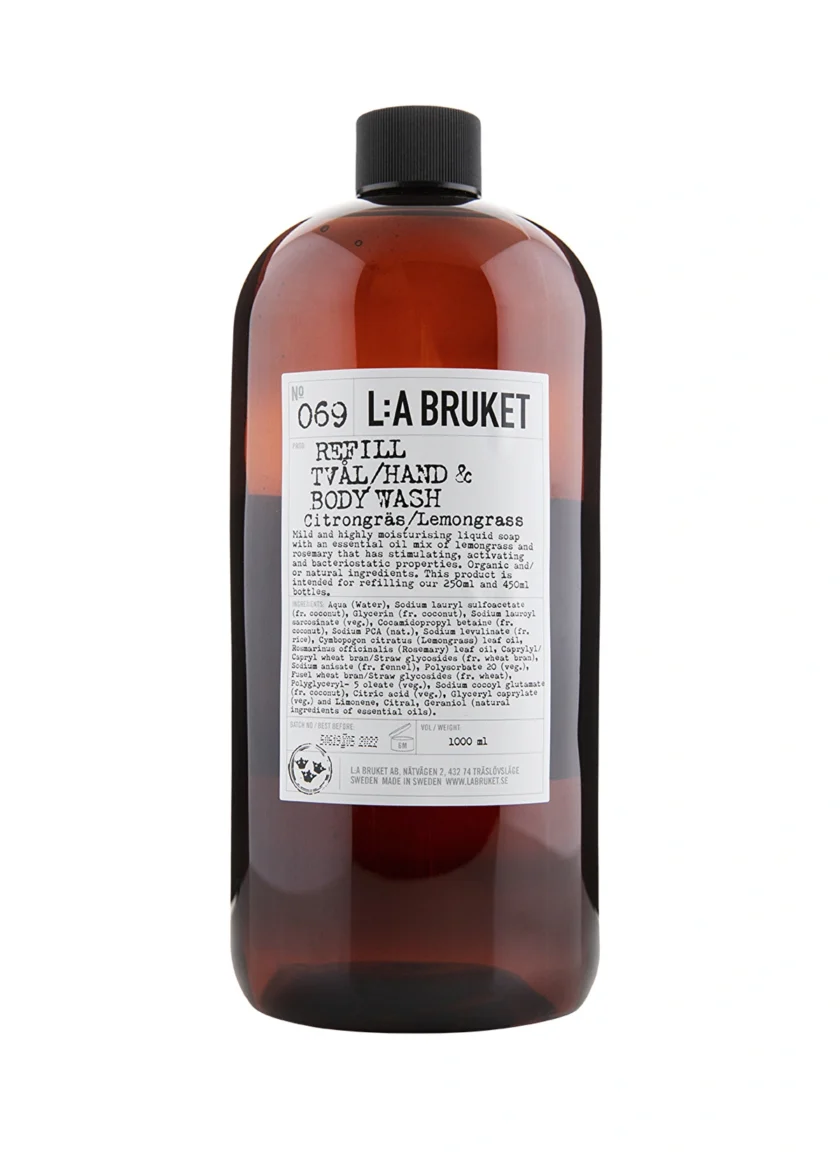 L:A Bruket Refill Hand & Body Wash Lemongrass 1000 ml