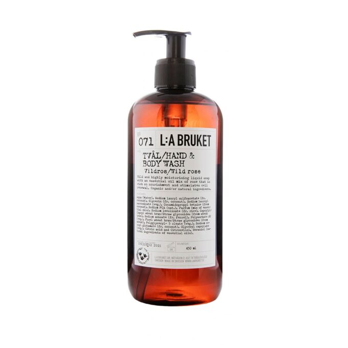 L:A Bruket Hand & Body Wash Wild Rose 450 ml